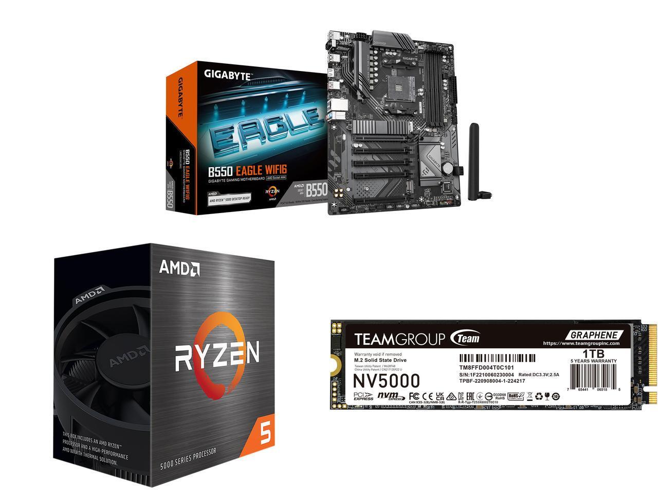 Pc Unit For Gaming - Motherboard GIGABYTE B550 EAGLE WIFI6, AMD