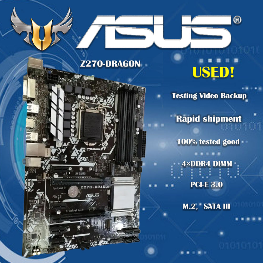 Pc Gaming I3 - Motherboard untuk Asus PRIME Z270-DRAGON, Original