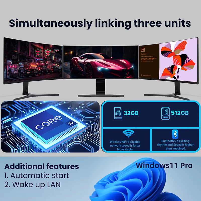 MINI PC Windows 11 Pro Core I9 - Pc Gaming I3 ulasan dan harga