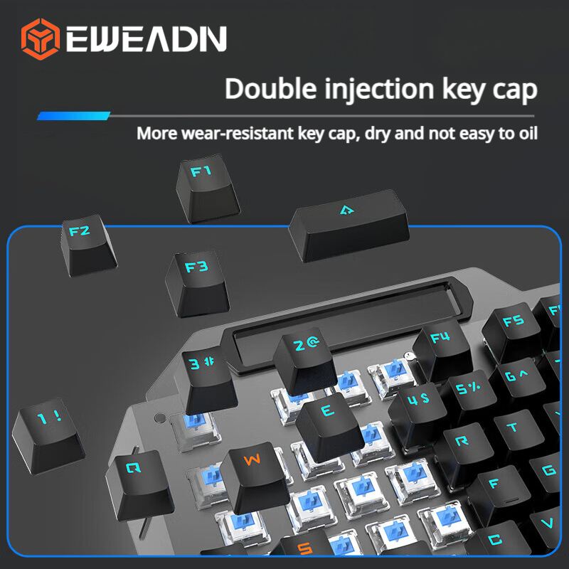 EWEADN TK900 Keyboard Mekanik  - Pc Gaming Uk ulasan dan harga