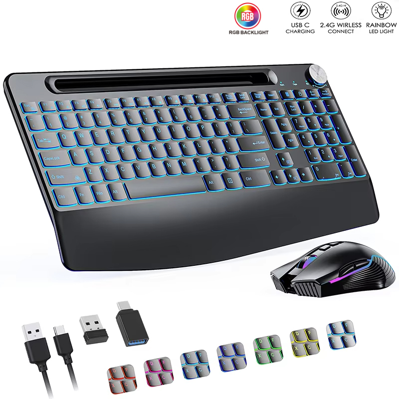 Mouse Keyboard nirkabel 2.4G & - Pc Gaming Set ulasan dan harga