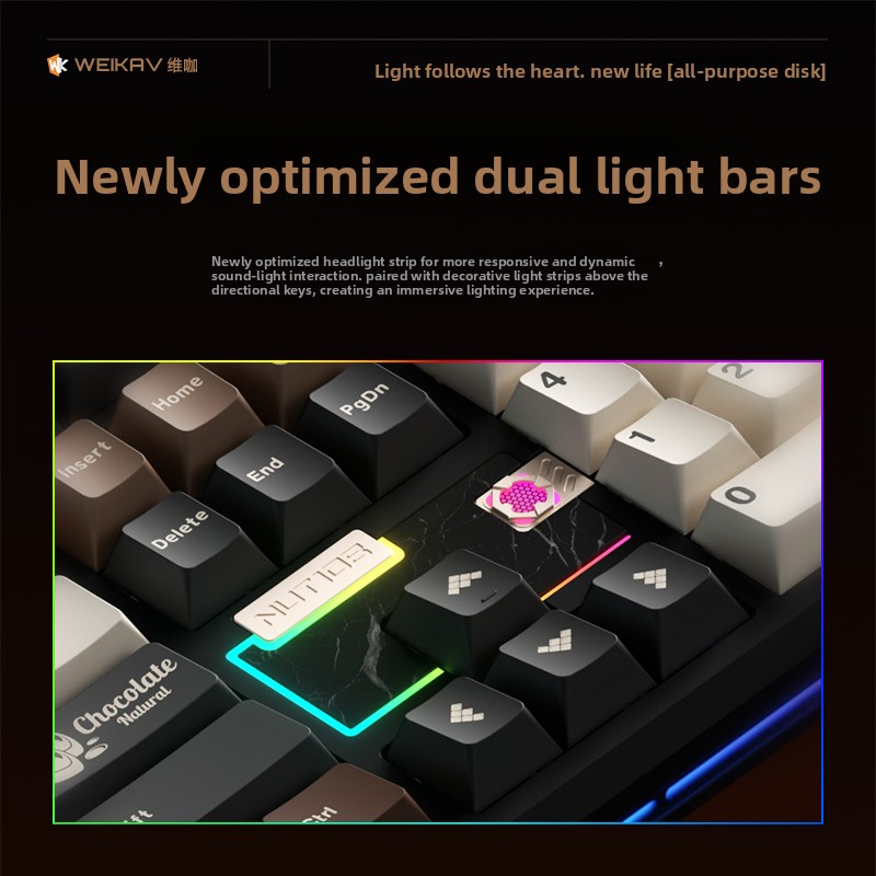 WEIKAV NUT108 Keyboard Mekanik - Pc Gaming Upgrades ulasan dan harga